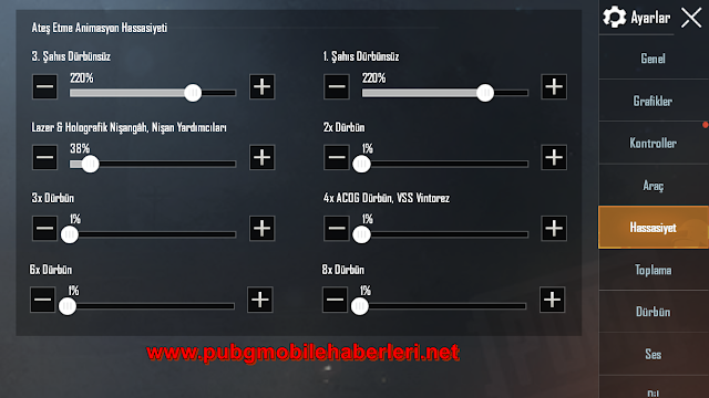 Fatih Sayar Pubg Mobile Hassasiyet Ayarları! Fatih Sayar Pubg Mobile Hassasiyet Ayarları!