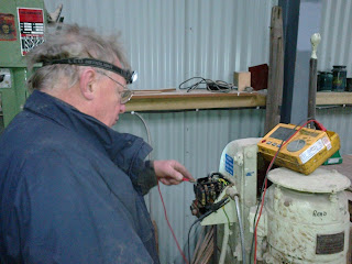 John continues testing of electrical installations
