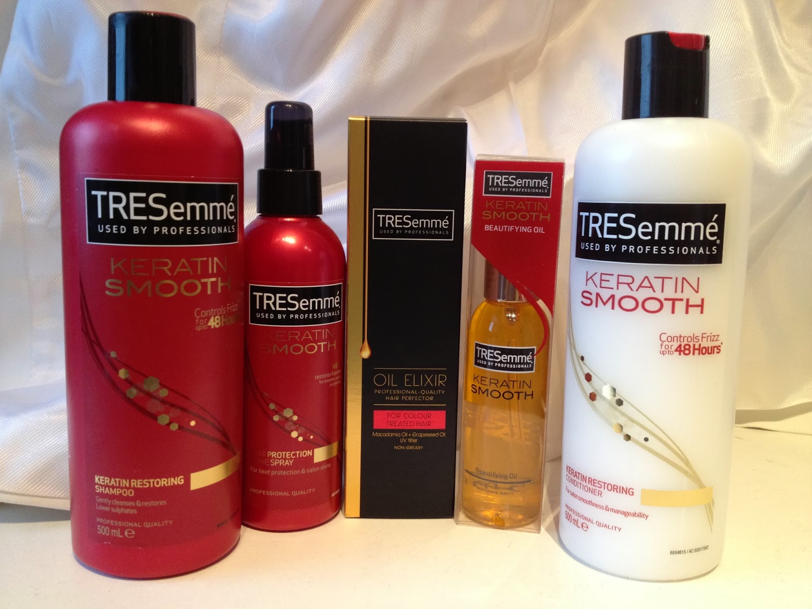 TRESemmé Keratin Smooth Shampoo & Conditioner.