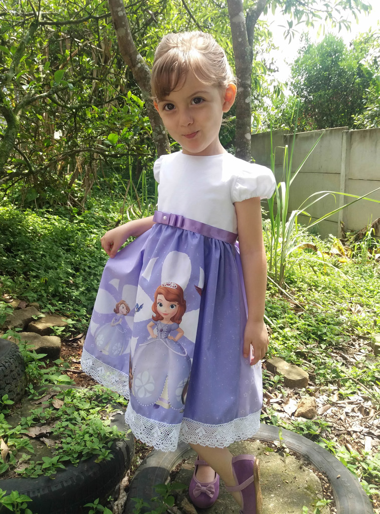 Vestido da Princesinha Sofia para aniversário