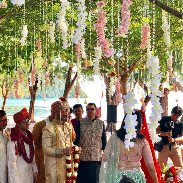 st regis langkawi wedding beach indian decor