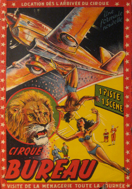 avion avec acrobate au-dessous 