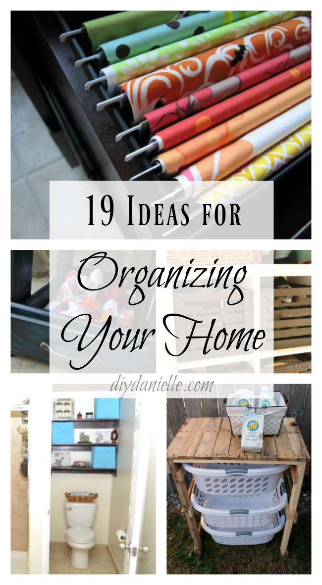 19 Great Organization Ideas for Your Home: From the Kitchen and Bathroom and Beyond Organize your Home with these Easy Organizing Ideas