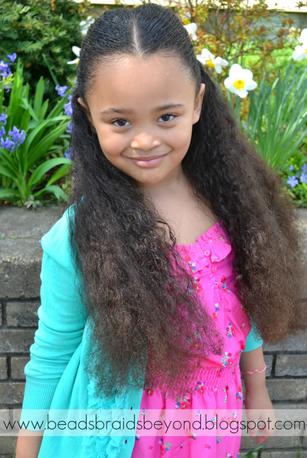Beads, Braids and Beyond: Half Up, Half Down - Banded ...