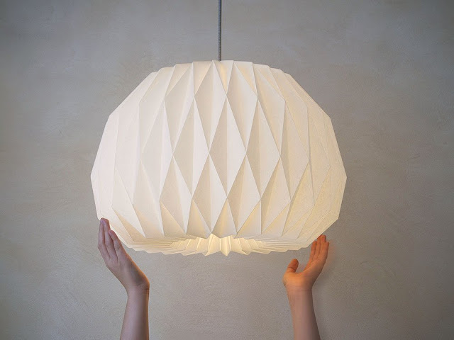 How to make Origami Lampshade Paper Origami Guide