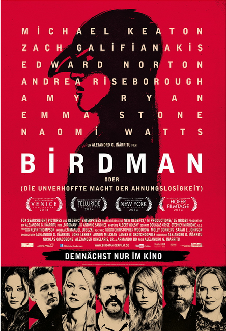 Filmtipp: Birdman (oder die unverhoffte Macht der Ahnungslosigkeit)
