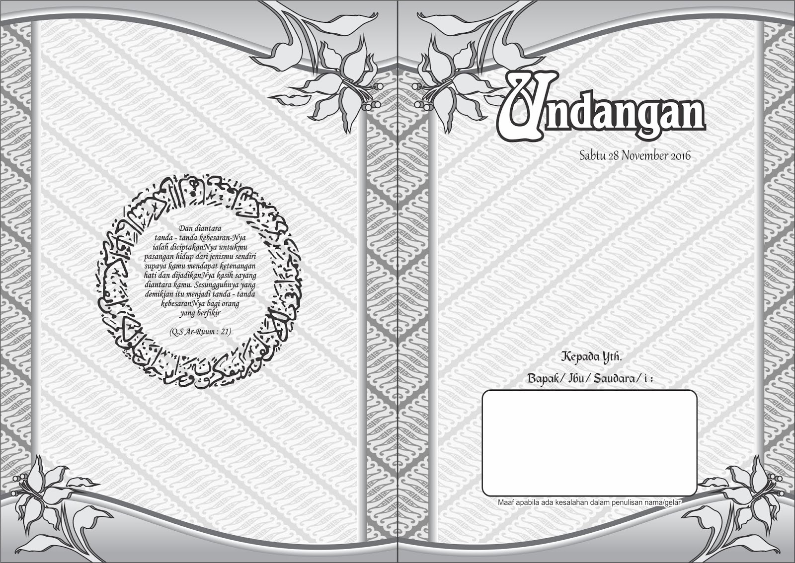 coreldraw undangan