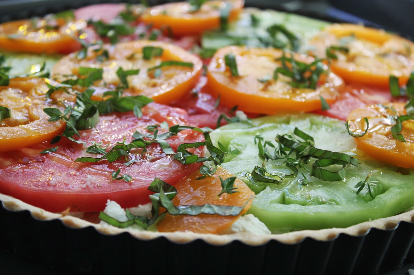 Delicious Dishings How To Make An Heirloom Tomato And Goat Cheese Tart