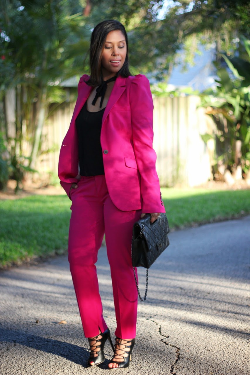 The Fancy Routine: pink suit