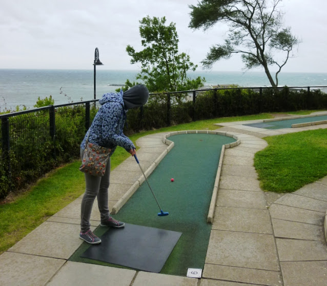 Mini Golf course at Lister Gardens in Lyme Regis, Dorset