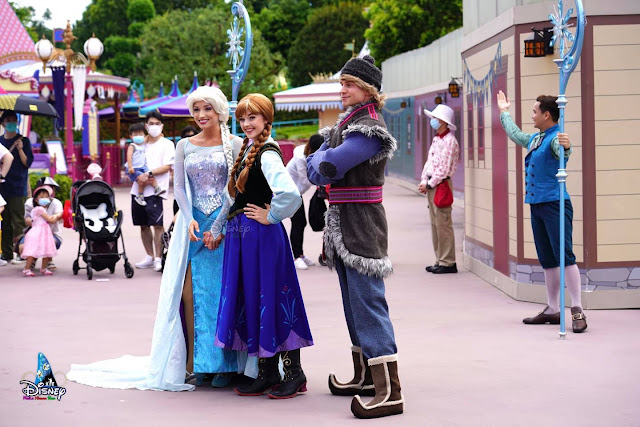 香港迪士尼樂園重開 Hong-Kong Disneyland reopening meet-and-greets frozen elsa anna princess