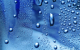 صور وخلفيات Desktop قطرات ماء زرقاء