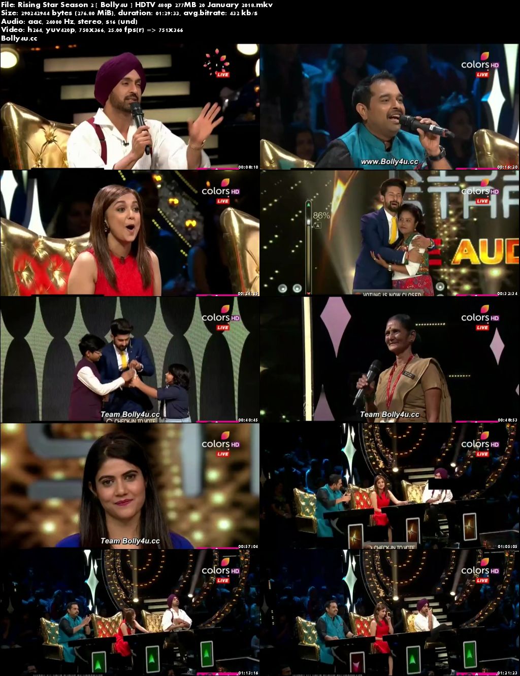 Rising Star Season 2 HDTV 480p 250MB 20 January 2018 Download Rising Star Season 2 HDTV 480p 250MB 20 January 2018 Download