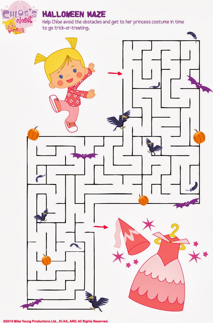 5 Halloween Maze Printable Easy For Kids 5 Halloween Maze Printable Easy For Kids