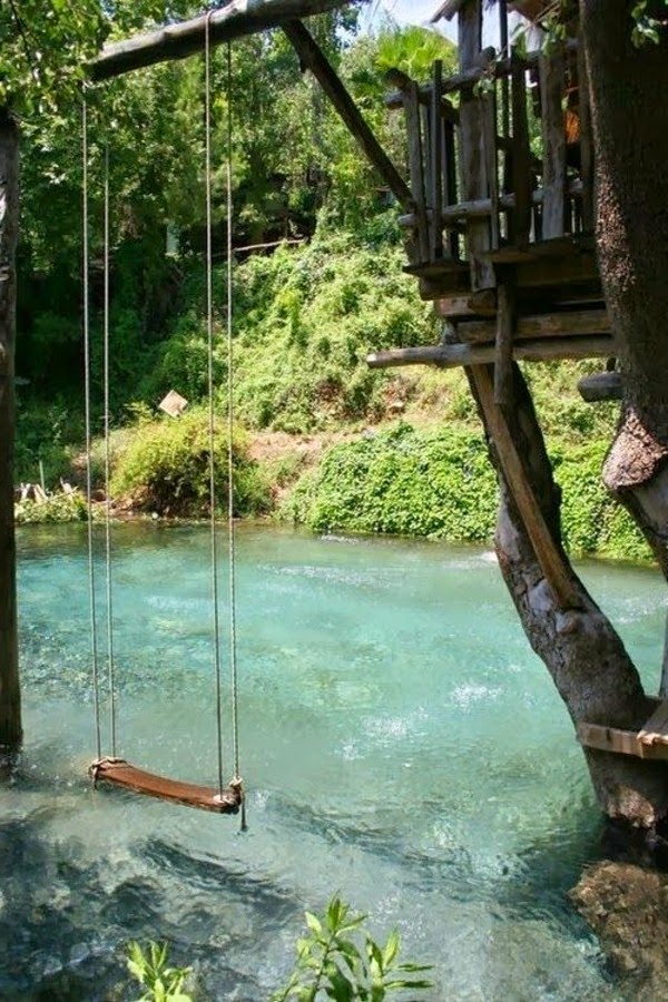 Wooden swing for indoor and outdoor use!