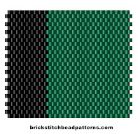 Dark Green with Black basic two color bead palette scheme Winter Seasonal Color Palette Two Bead Colors