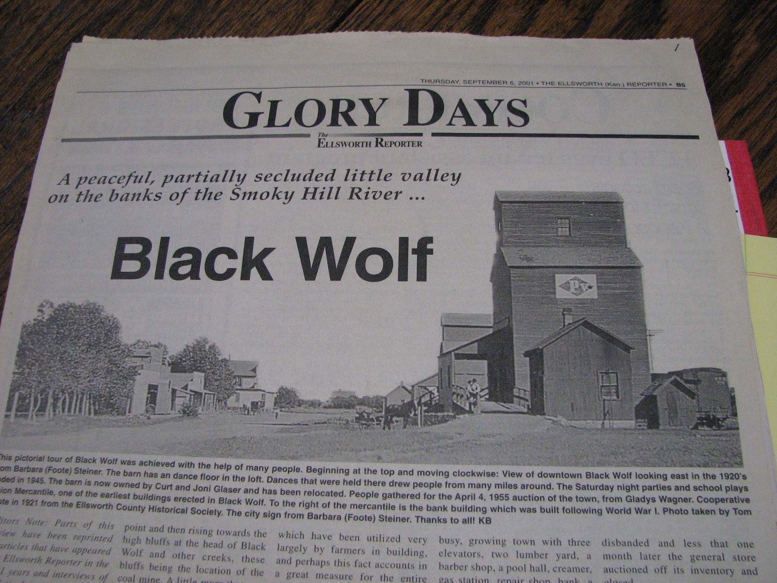 Dead towns of Kansas Black Wolf, Kansas, a Ellsworth County Ghost Town
