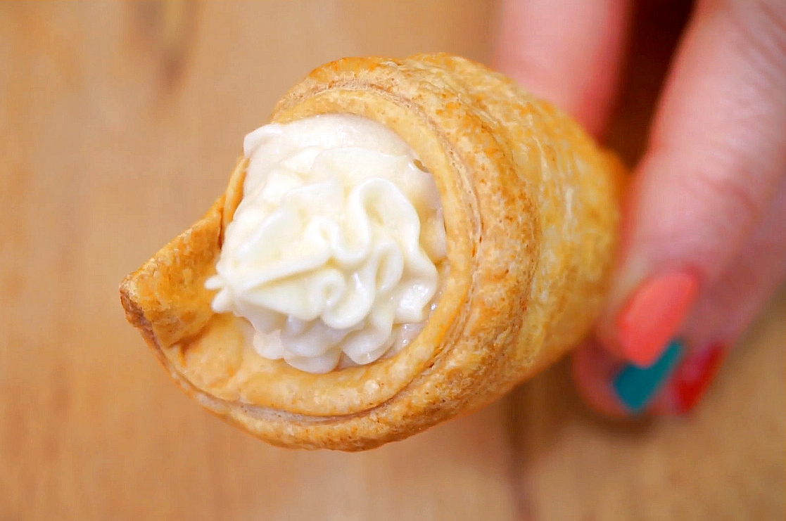 Vegetarisch unterwegs: Schillerlocken mit Puddingcremefüllung ♥ vegan
