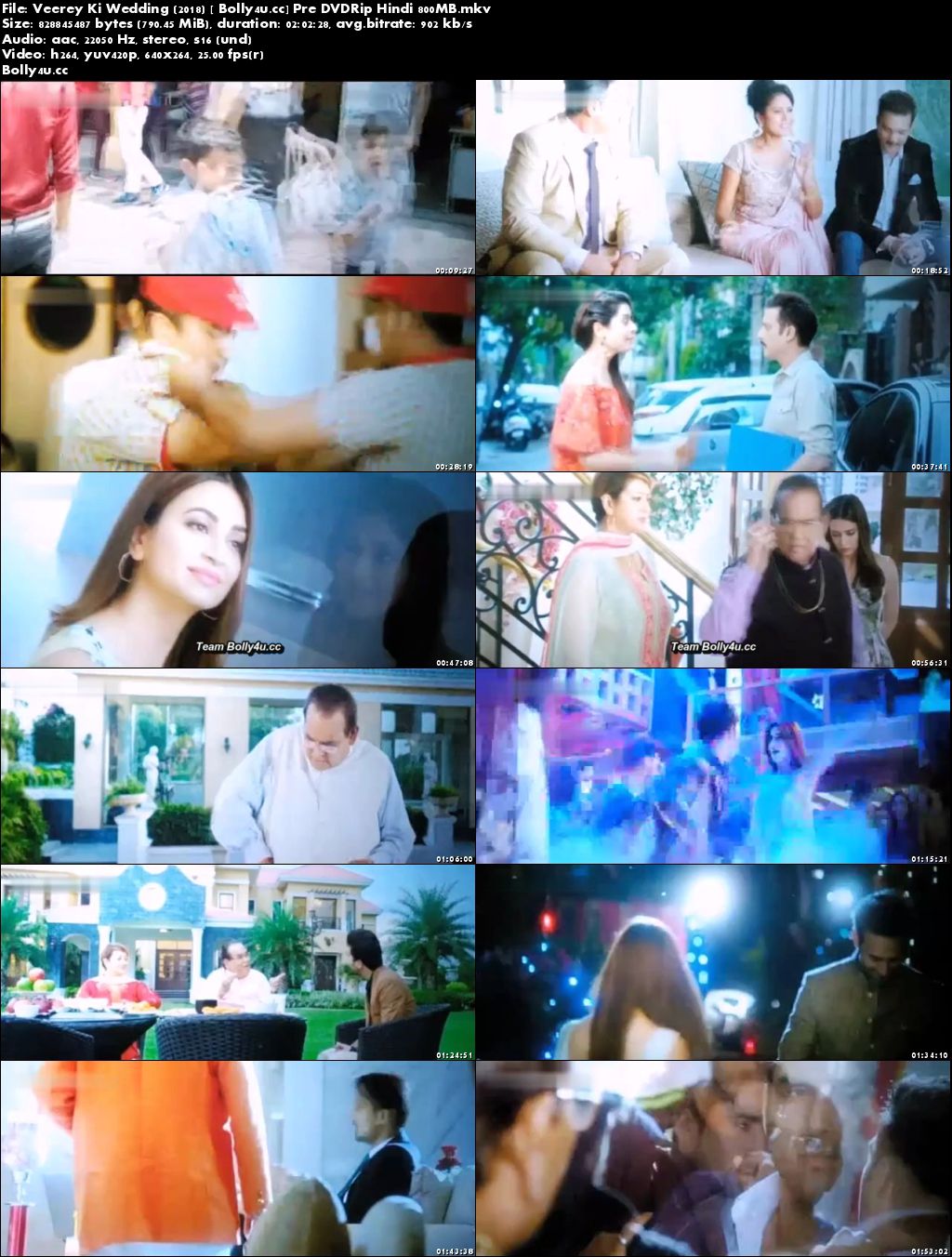 Veerey Ki Wedding 2018 Pre DVDRip 350MB Full Hindi Movie Download 480p