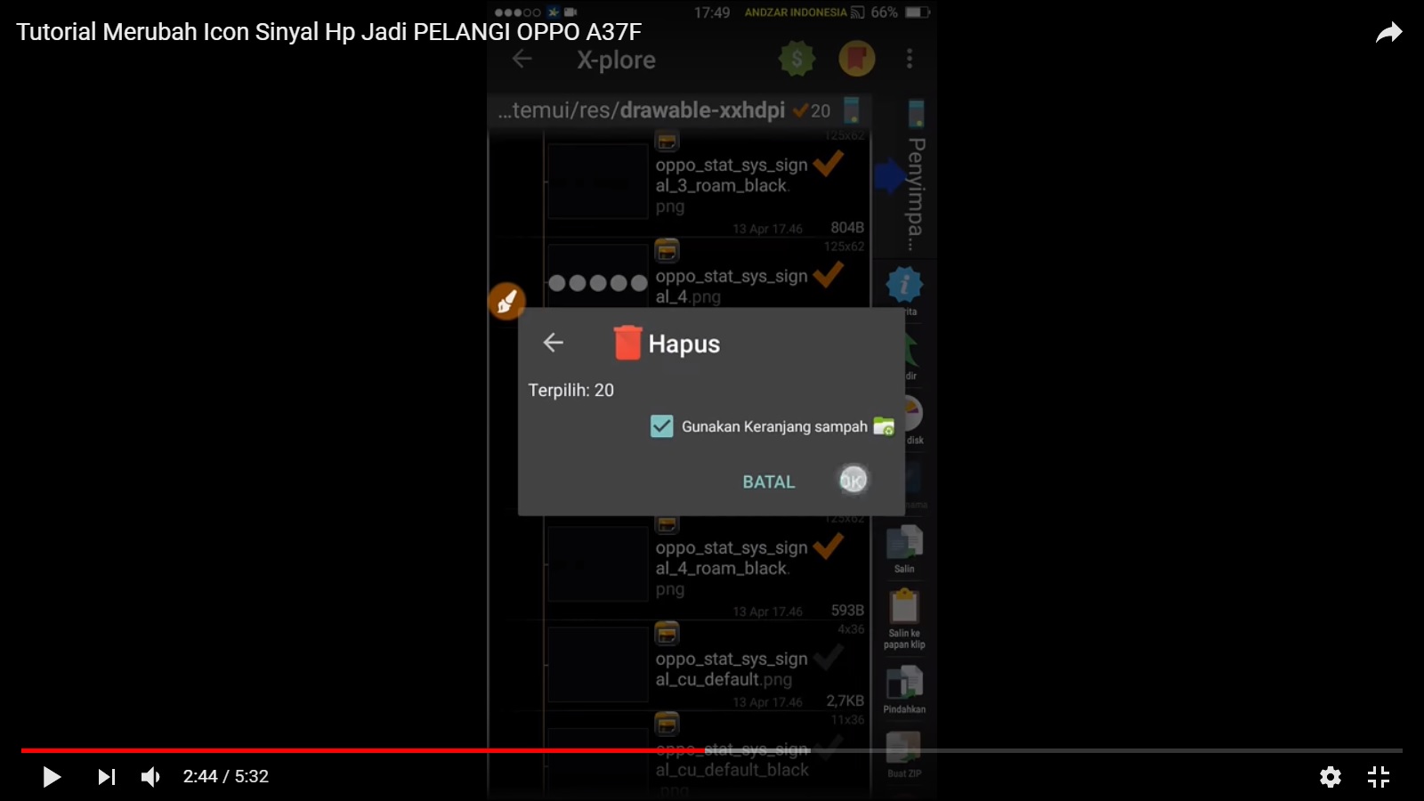 Tutorial Cara Ganti Icon Sinyal OPPO A37 Menjadi Warna