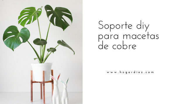 Soporte para macetas diy de cobre