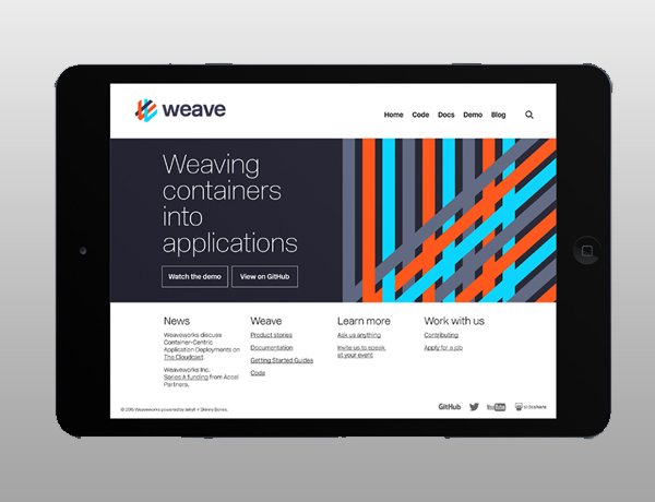 Weaveworks Branding Inspirasi Desain Branding Identity - Weaveworks Branding