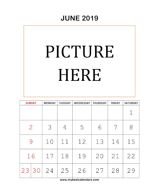 June 2019 Printable Calendar, June 2019 Blank Calendar, June 2019 Calendar Template, June 2019 Calendar Printable, June 2019 Calendar, June Calendar 2019, December Calendar, Print June Calendar 2019, Calendar 2019 June, June Templates Calendar 2019