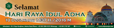 Free Desain Banner Idul Adha 2016