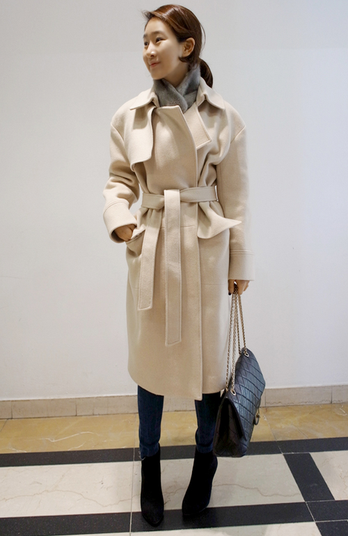 [Holicholic] Belted Trench Coat with Gun Flap | KSTYLICK - Latest ...