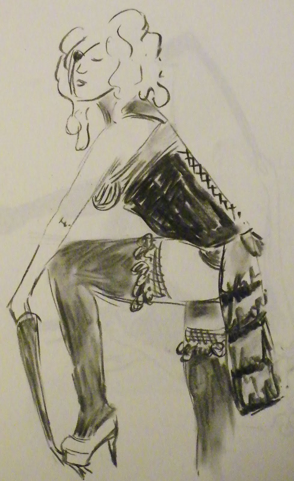 ClaireMCarter Art Burlesque Life Drawing