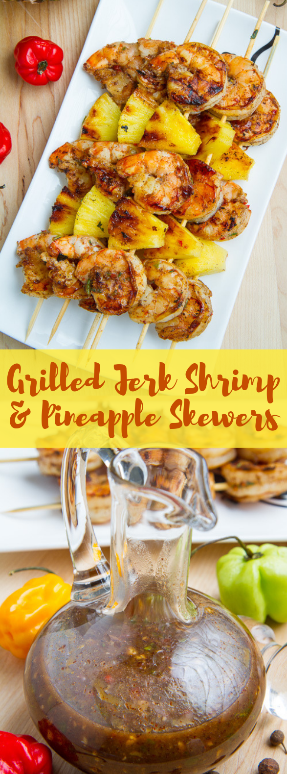 Grilled Jerk Shrimp and Pineapple Skewers #meals #grill Grilled Jerk Shrimp and Pineapple Skewers #meals #grill