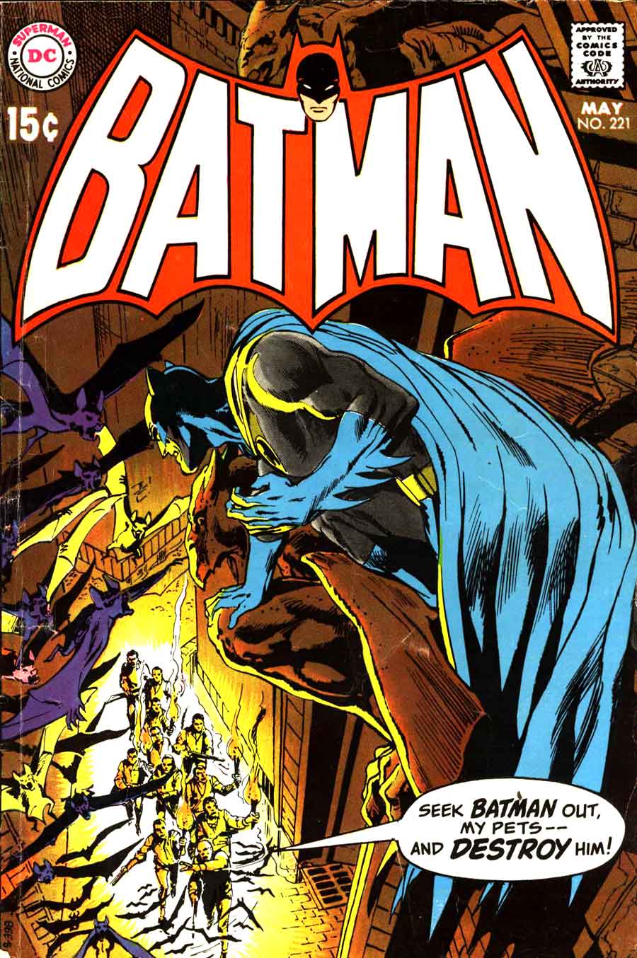 Batman #221 - Neal Adams cover - Pencil Ink