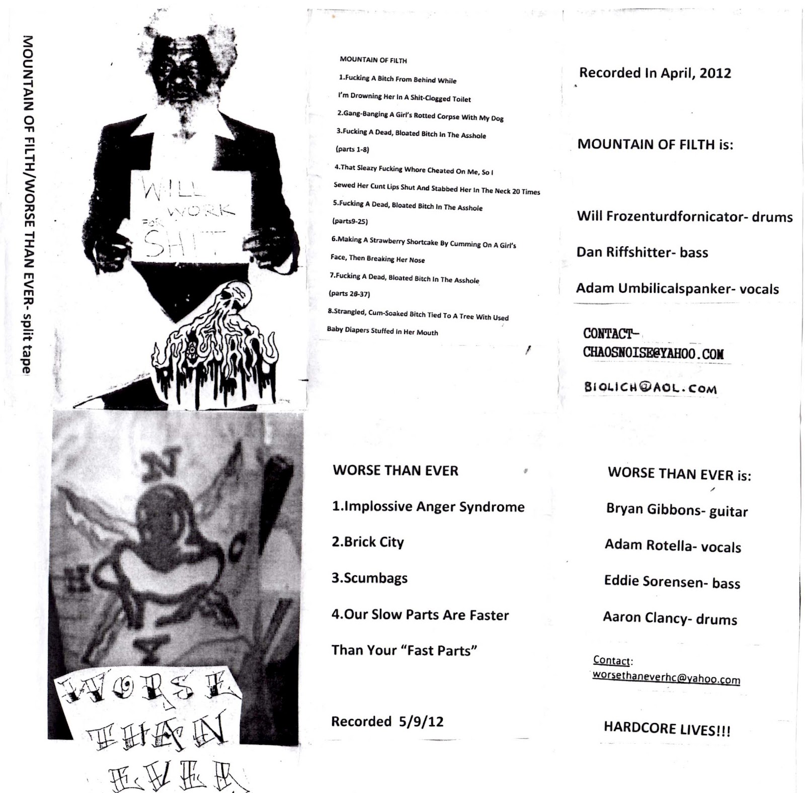 Defecation On The Divine : For the Love of Filth!!! DOTDR gets in deep ...