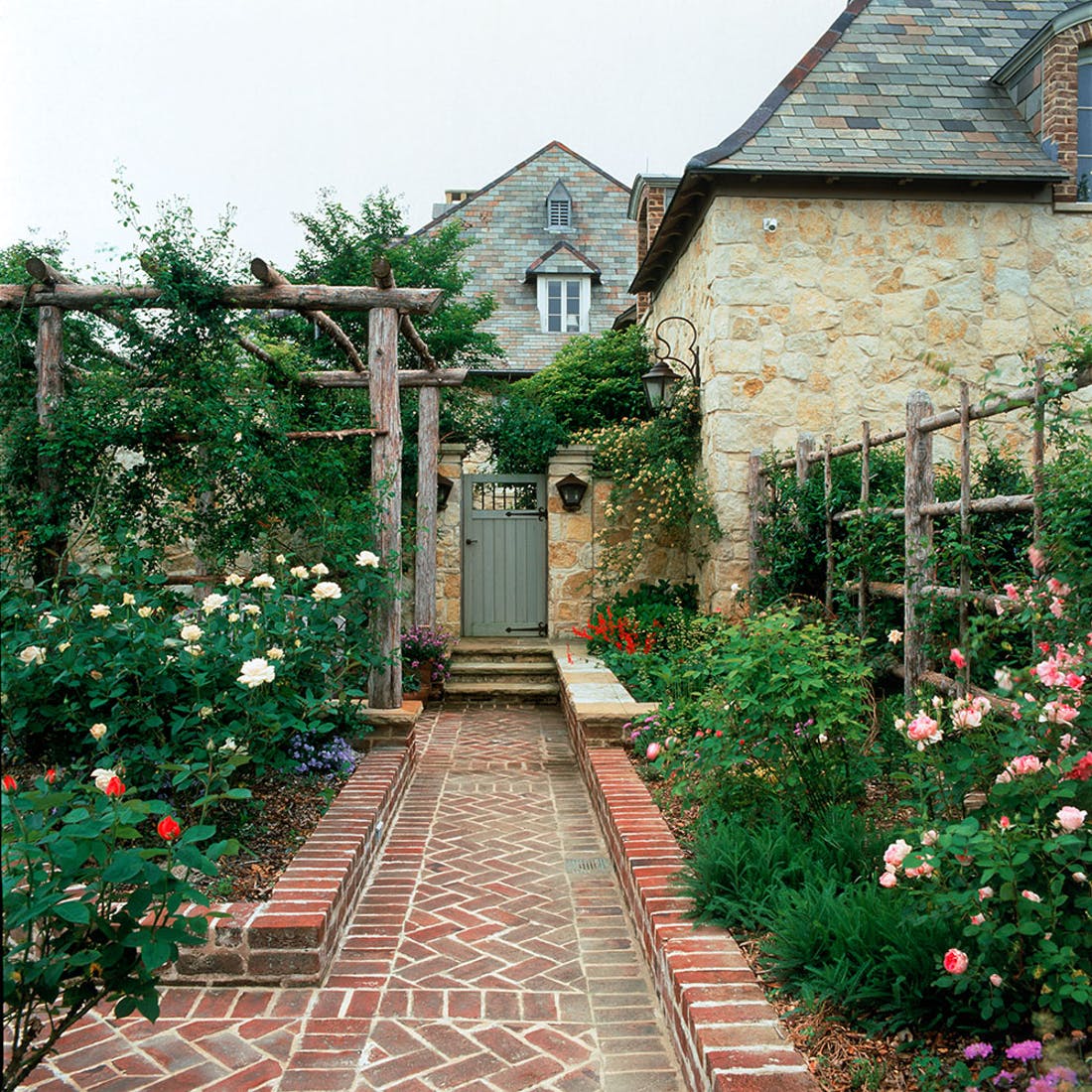 Content in a Cottage: Beautiful Brick Garden Path