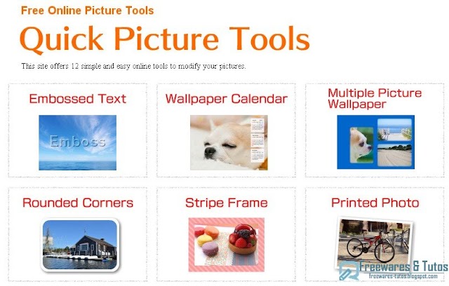 Quick Picture Tools : une application en ligne gratuite avec 12 outils basiques pour éditer rapidement vos photos