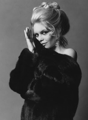Brigitte Bardot in mink Blackglama ad 1970