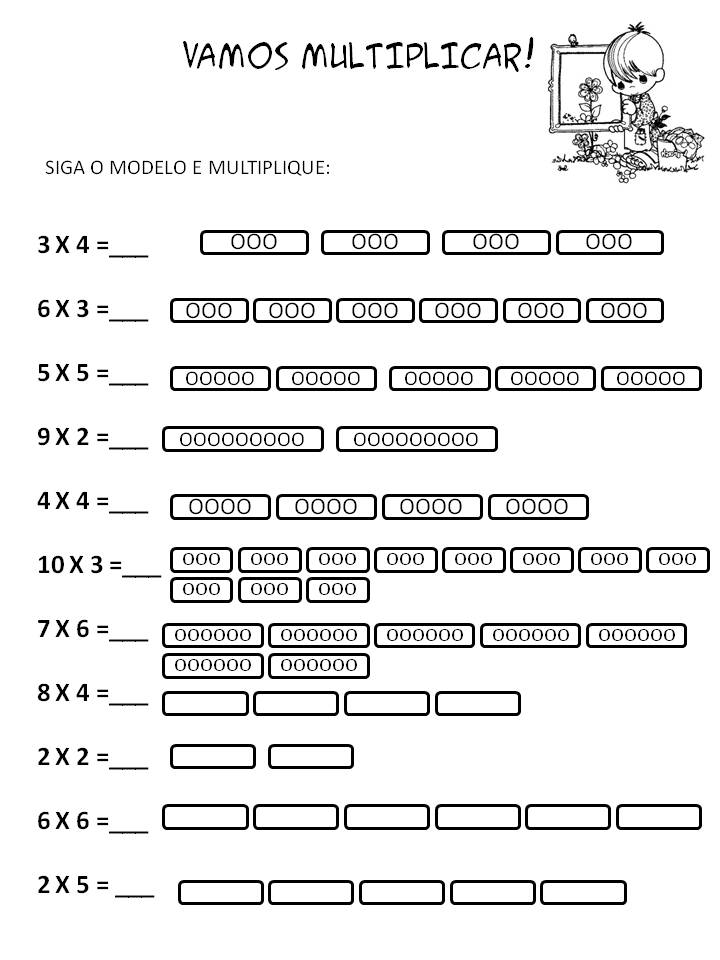 Atividades De Matemática Multiplicação 2º Ano Dani Educar