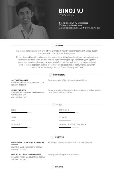 software ingenieur lebenslauf vorlage beispiele 2019 resume example for software engineer