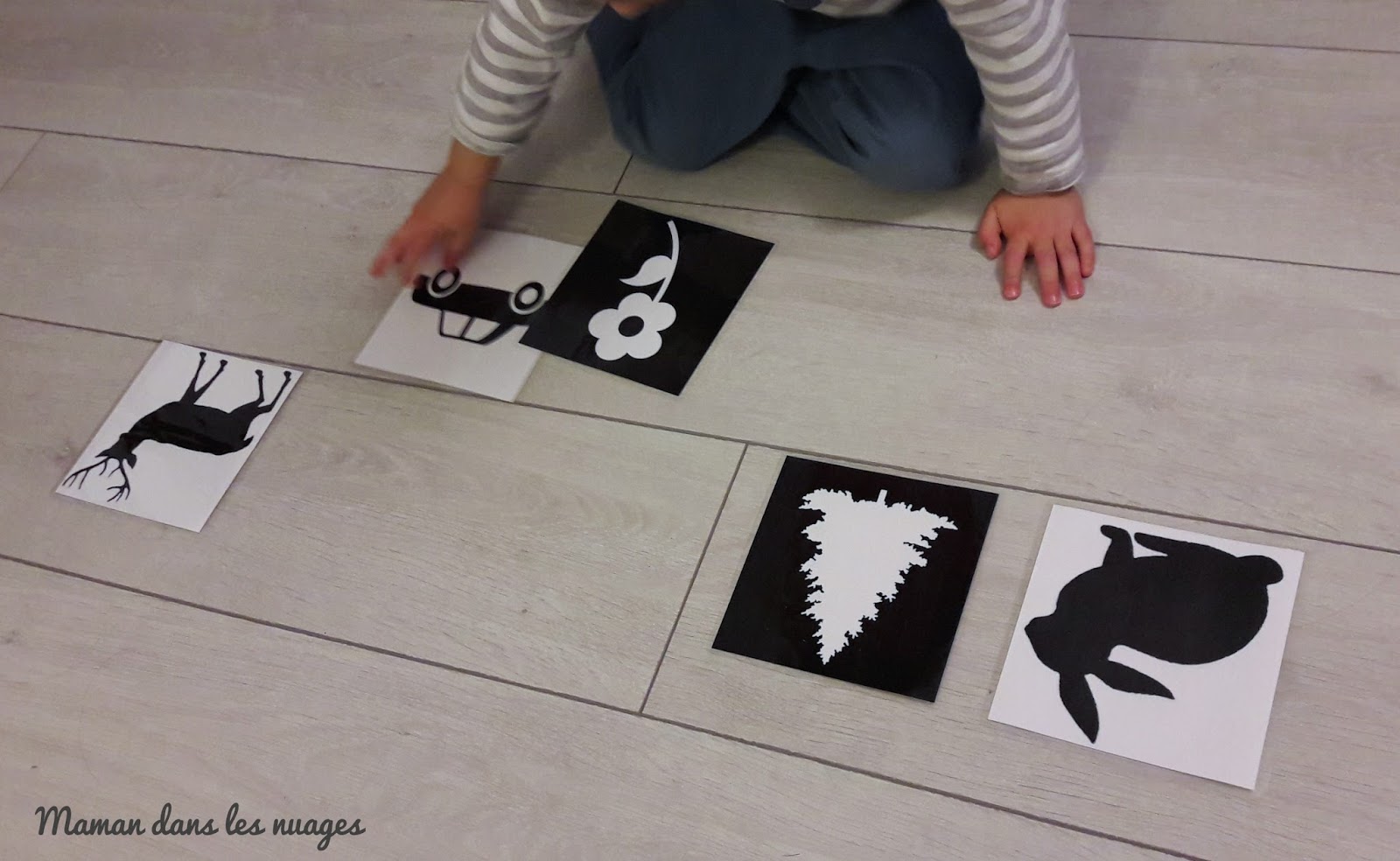 Images contrastées pour bébé - Montessori EtCie