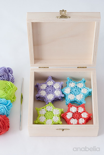 Crochet star garland free pattern 2015 by Anabelia Craft Design Crochet star garland free pattern 2015 by Anabelia Craft Design