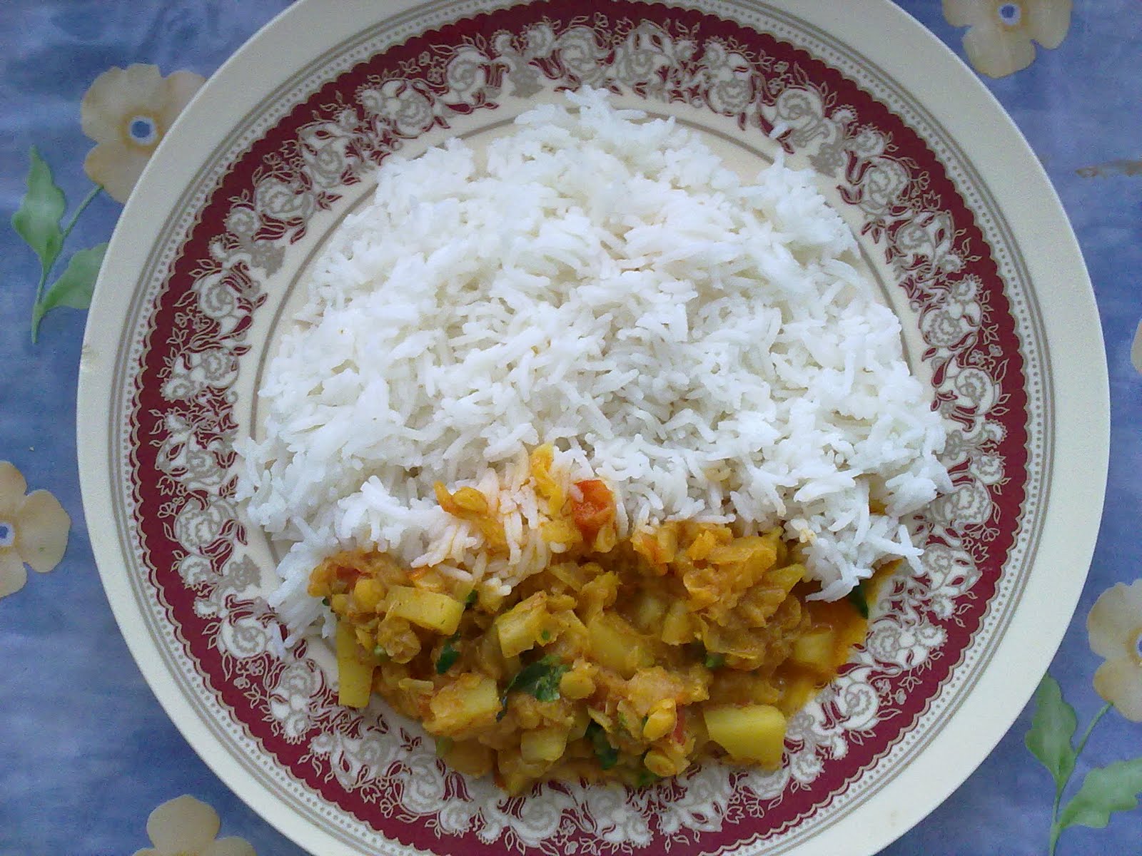 Sailaja Vantillu Cabbage aloo chana curry