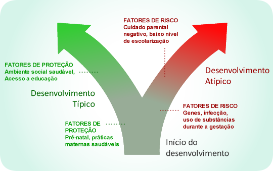 Fatores de risco e de proteção em desenvolvimento típico e atípico