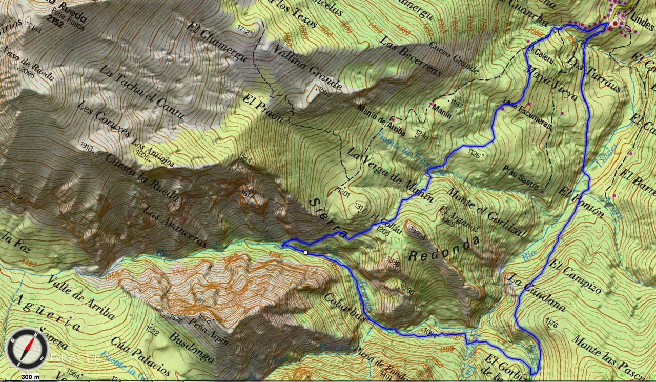 Mapa 3 - Topográfico Hayedo de Lindes Mapa 3 - Topográfico Bosque de Lindes