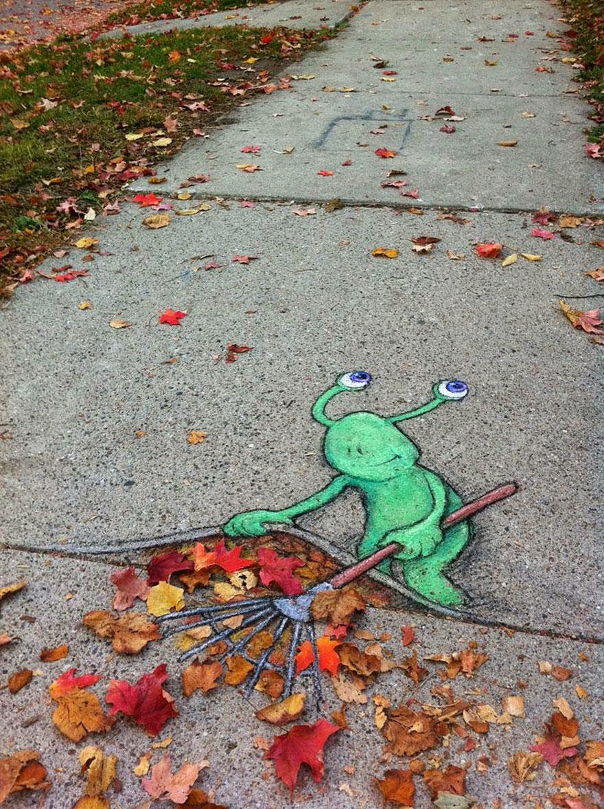 28 Pieces Of Street Art That Cleverly Interact With Their Surroundings - Sluggo On The Street