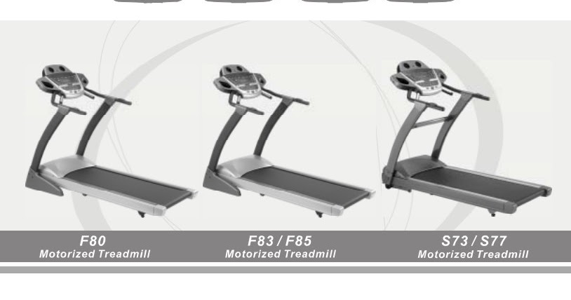Sole F85 Treadmill manual
