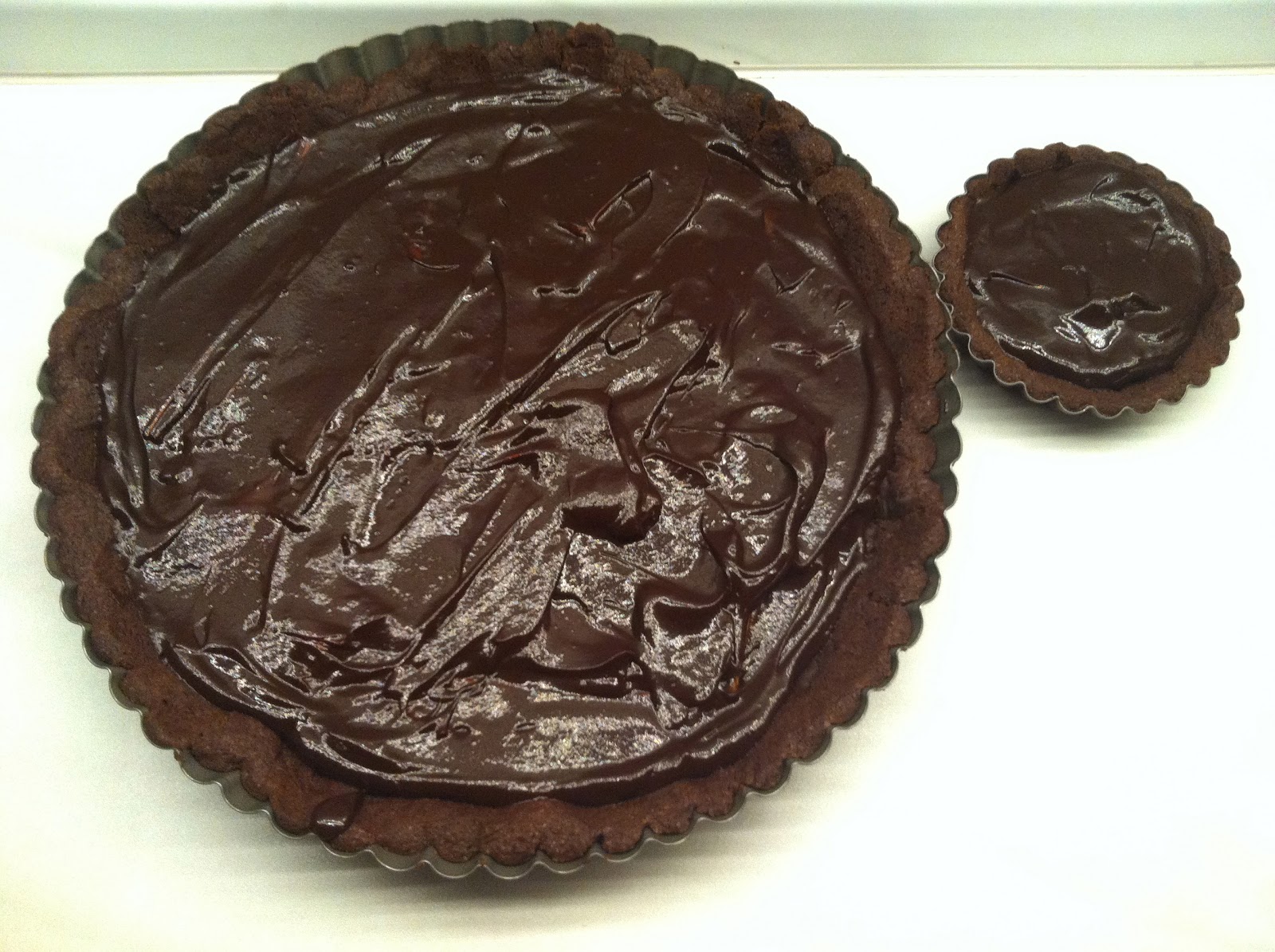 Pâtisserie Nadine: Rhabarber-Schoko-Tarte