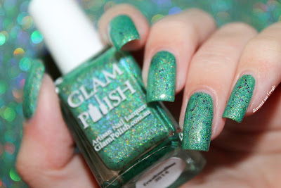 Swatch of the nail polish "Frankenslime 2014" by Glam Polish