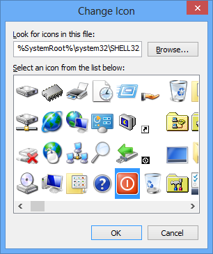 select any icon