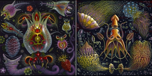 00-Robert-S-Connett-Paintings-of-Colorful-Sea-Creature-Wolds-www-designstack-co