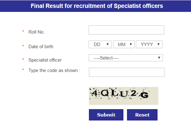 Nainital Bank Specialist Officer Result Nainital Bank Specialist Officer Result